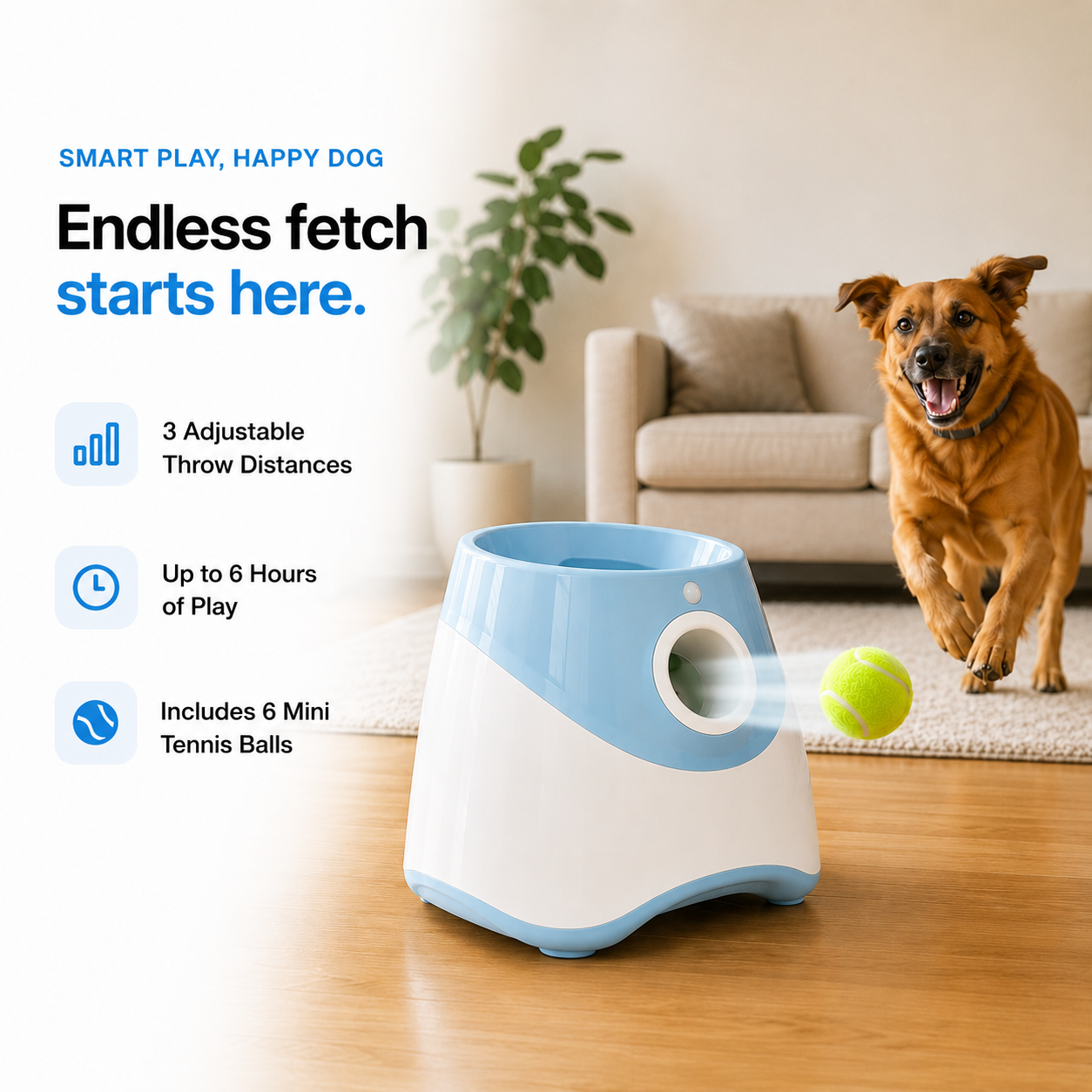 FetchFlow™ Ball Launcher